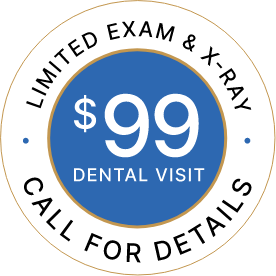 $99 New Patient Dental Visit stamp